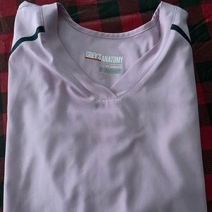 Pink greys anatomy scrub top